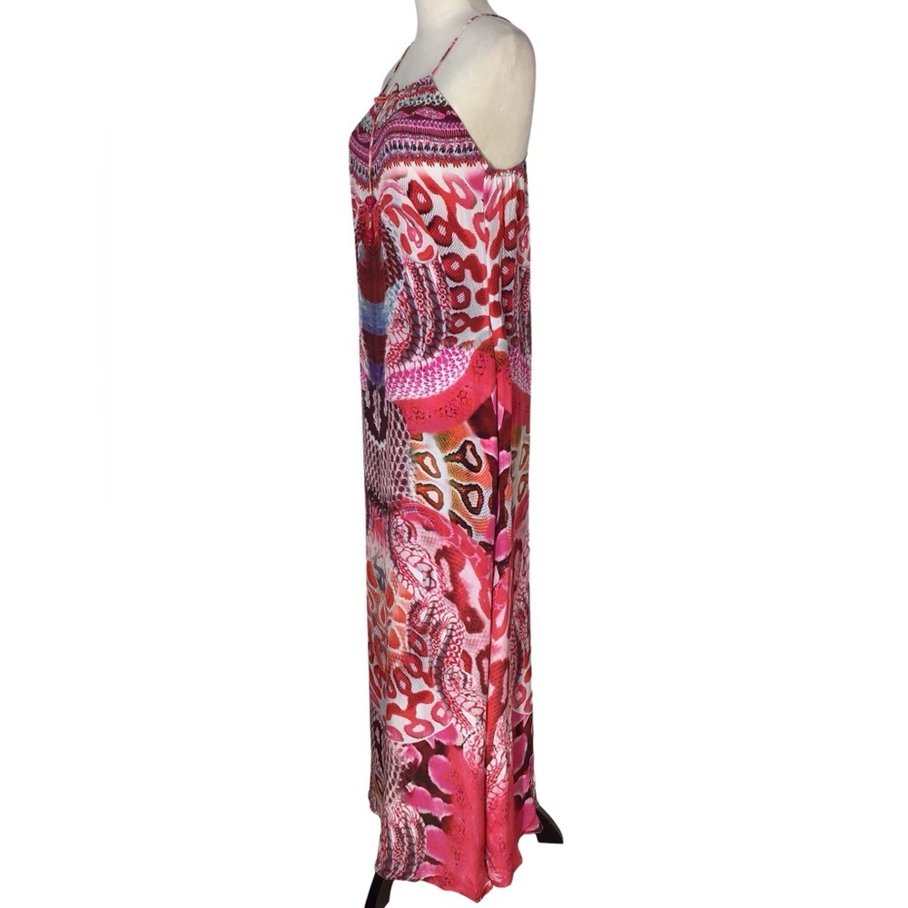 Shahida Parides Silk Python Maxi Dress Size Small NEW - Picture 5 of 14